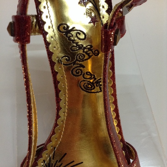 Naughty Monkey Patent Reptile High Heel Sandals - Picture 2 of 8